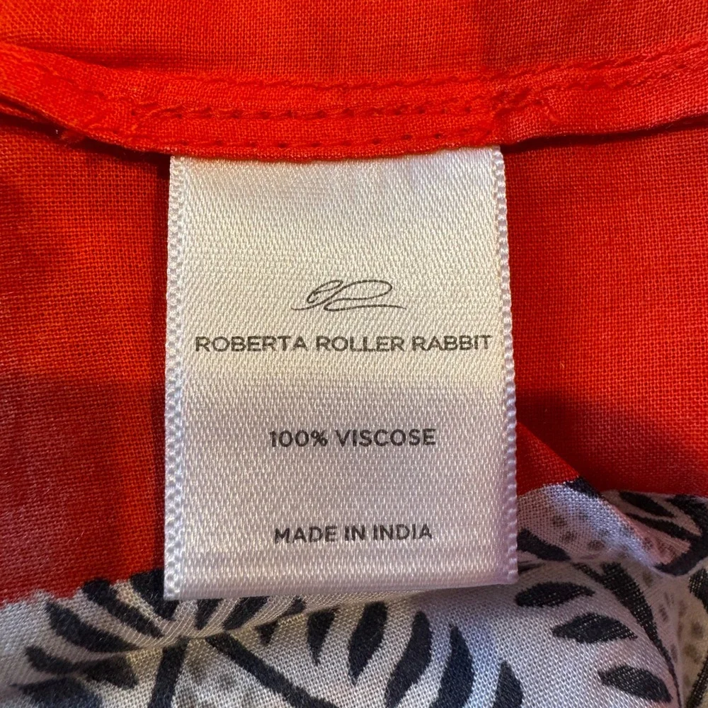 Roberta Roller Rabbit Paisley Maxi Dress One Size Viscose‎ Handkerchief Hem - Picture 5 of 8